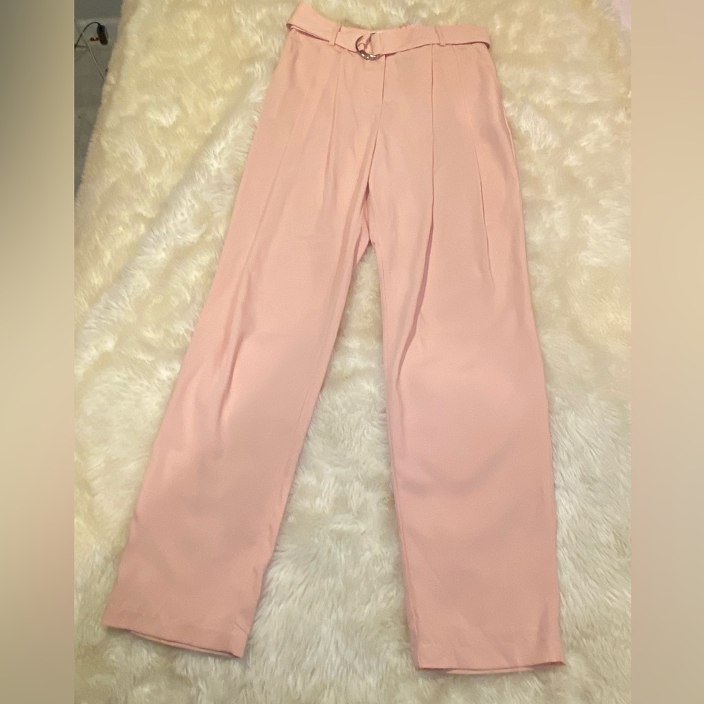 Pink Dressy Pants | Thin, Polyester